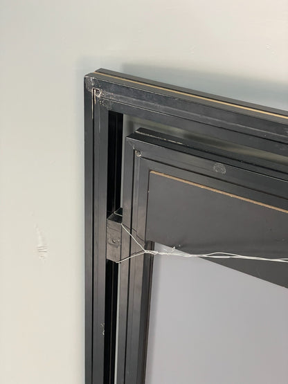 Vintage Pierre Vandel Mirror Wall Hanging Black Gold 1970s French EB11803 MWOO10