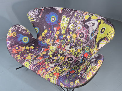 2 Seater Rocking Sofa by Sinnerup Denmark Abstract Colourful Cover EB11369 M2SS13