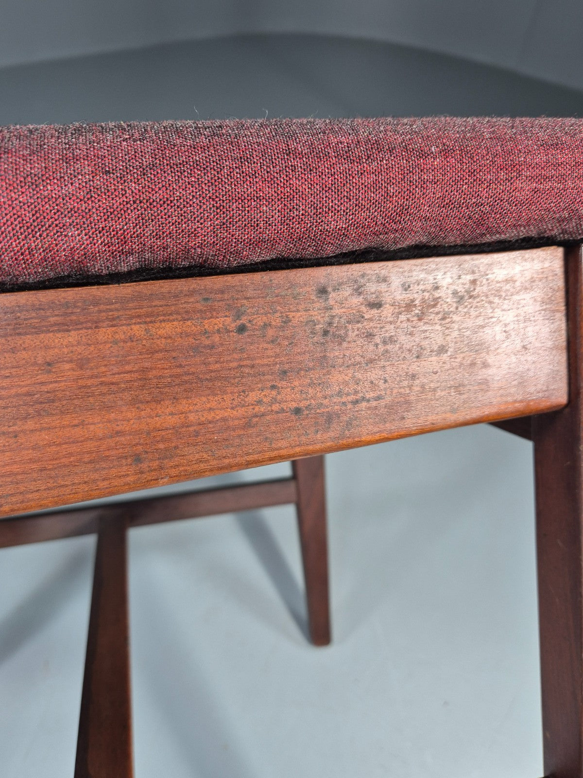 Danish Mid Century Dining Chair in Teak 1970s New Upholstery Retro EB11525 MDIN6