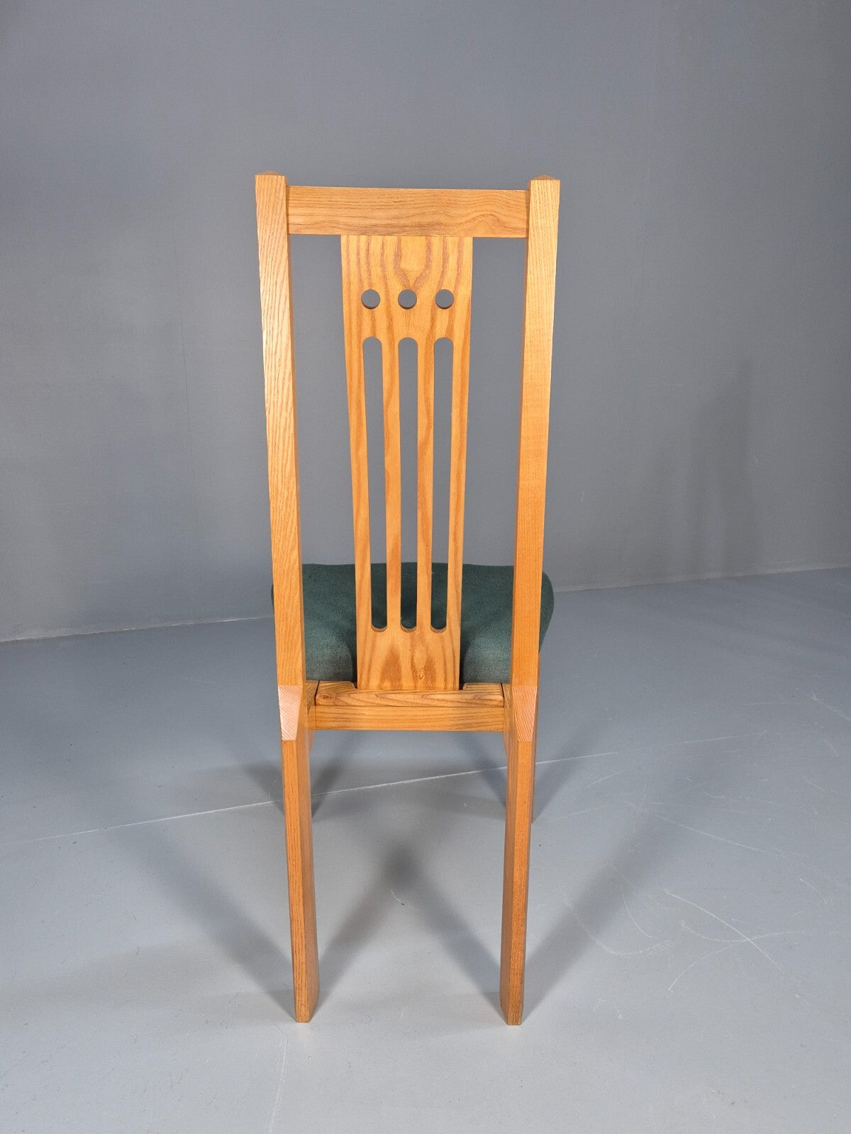 6 Vintage John Barnard Dining Chairs in Ash and Green Modern Design EB9676 MDIN - UKDK FURNITURE