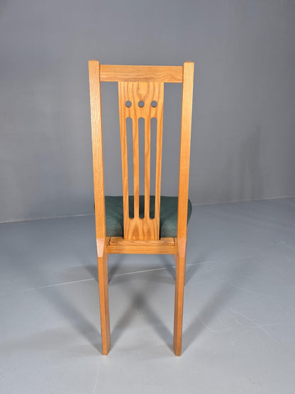 6 Vintage John Barnard Dining Chairs in Ash and Green Modern Design EB9676 MDIN - UKDK FURNITURE