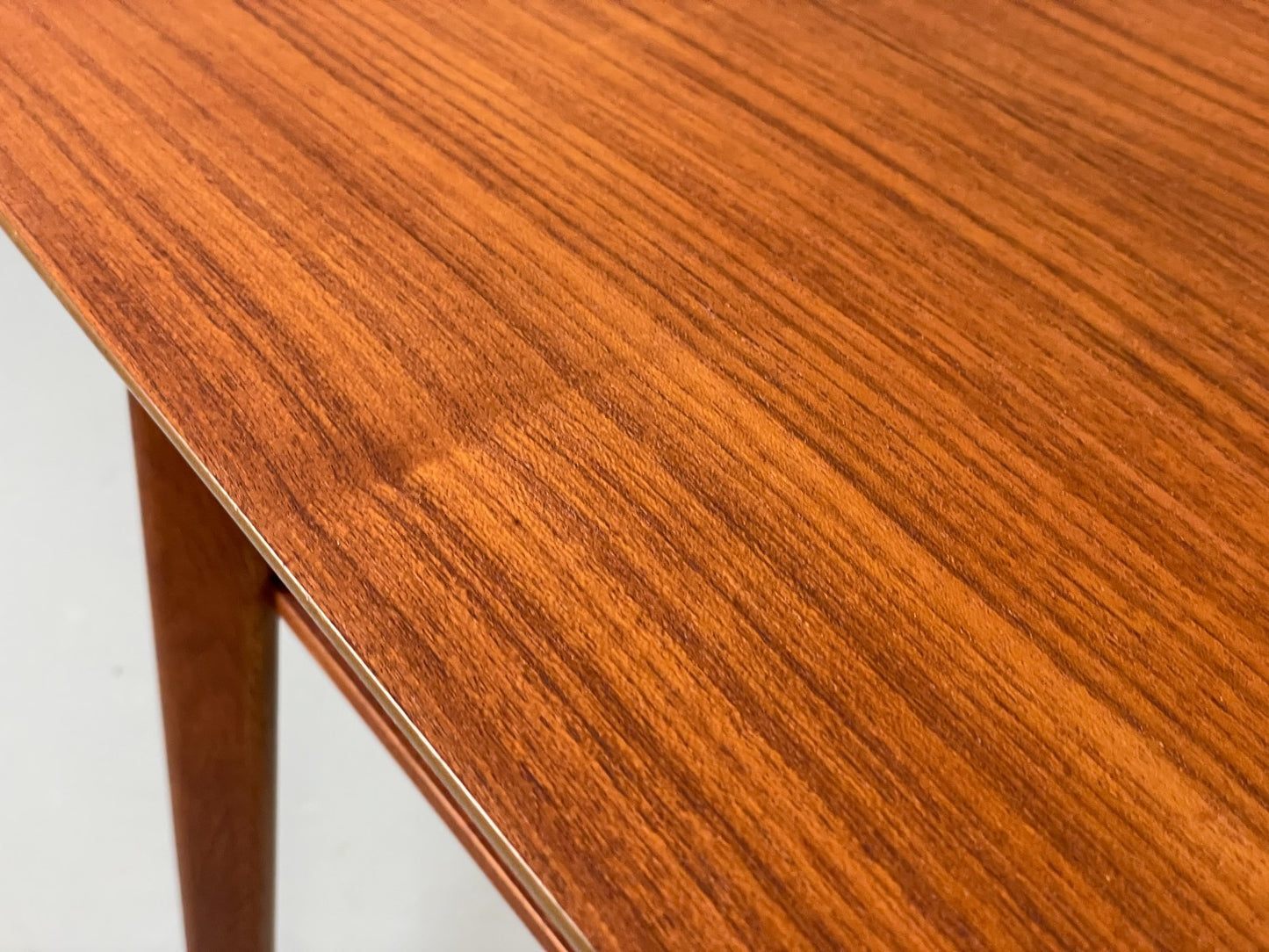 Vintage Teak Side Table 1960s Oak Legs Danish Retro EB11493 MWOO14