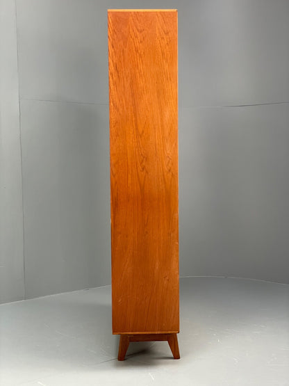 Vintage Teak Bookcase Retro 1960s Glazed Unit By Gibbs Furniture EB9776 MWOO - UKDK FURNITURE