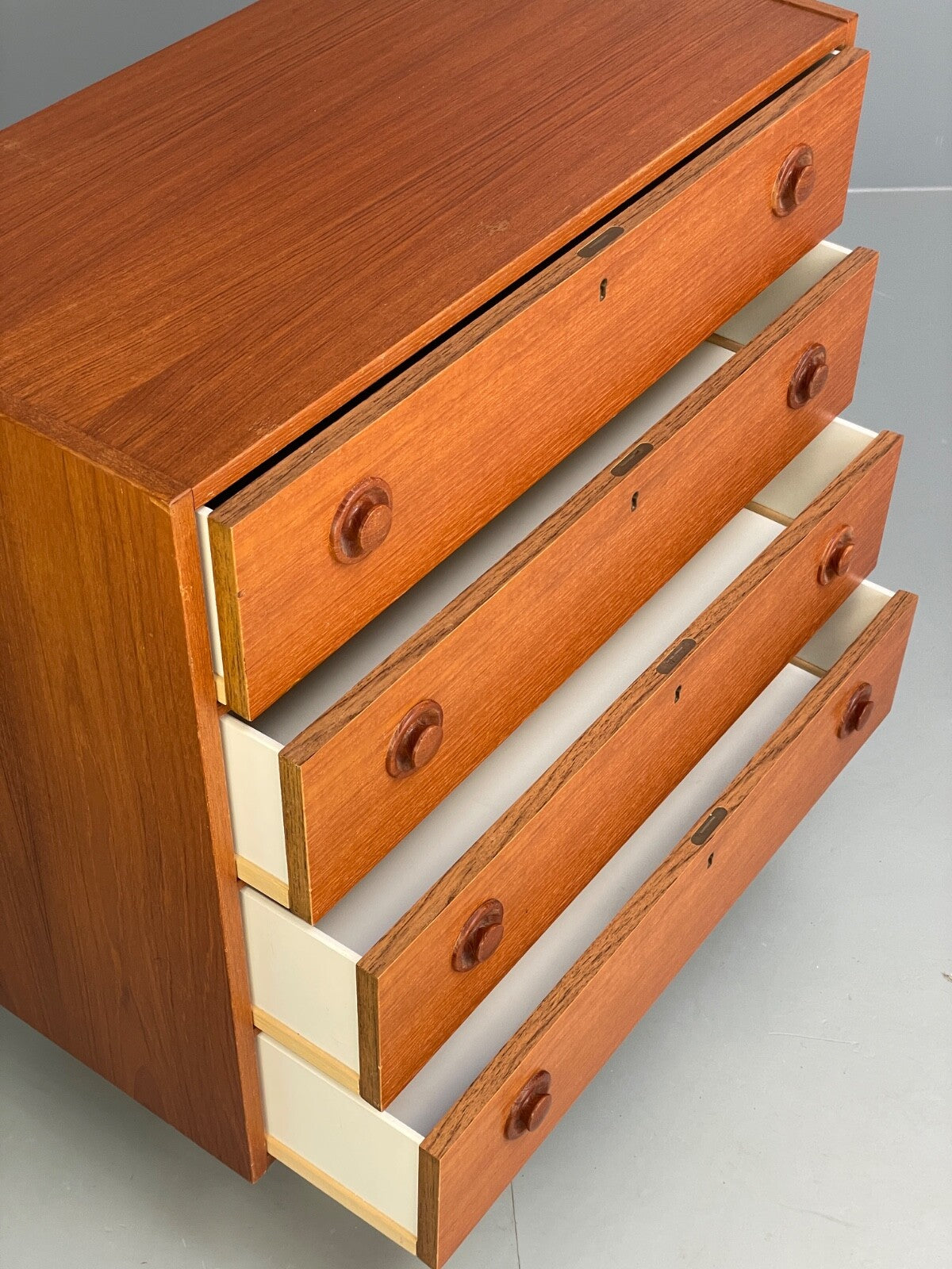 Mid Century Teak Chest Of Drawers By Erik Franssons Retro Scandi EB9824 MWOO - UKDK FURNITURE