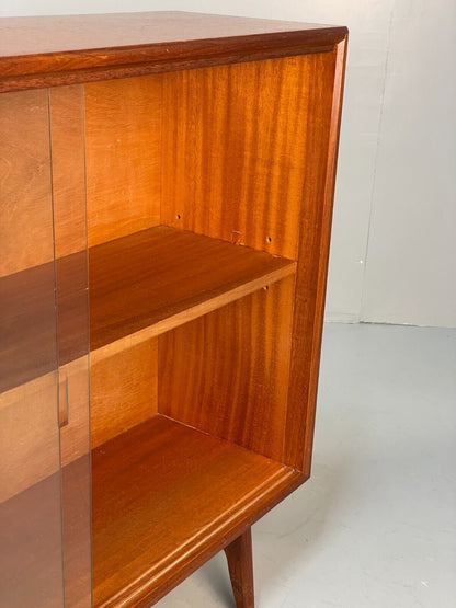 Vintage Teak Glazed Bookcase By Herbert E. Gibbs Retro Shelving EB8834 MWOO - UKDK FURNITURE