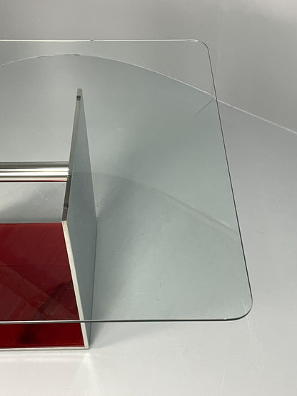 Italian Glass Dining Table By Gabriele Buratti For Acerbis Modern EB11492  MWOO9