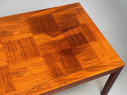 Midcentury Rectangular Chequerboard Pattern Coffee Table By Heggen EB8670 MWOO - UKDK FURNITURE