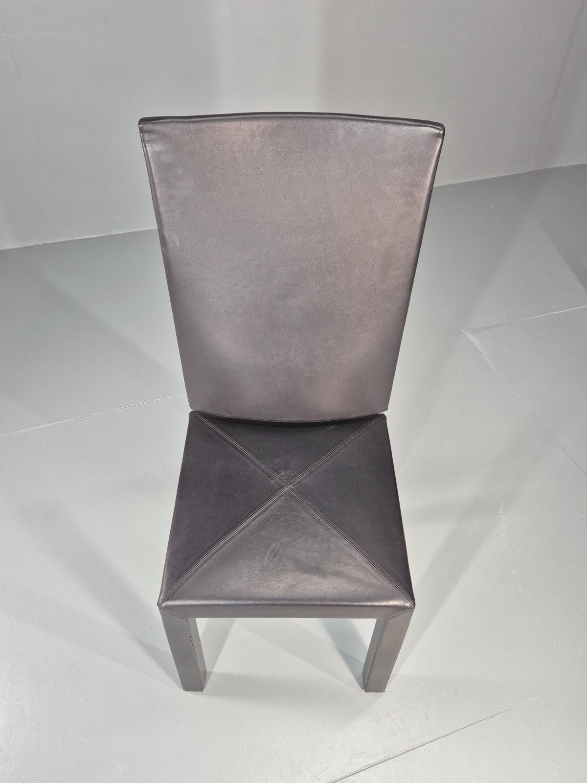 10 B&B Italia Chairs Black Leather Paolo Piva Arcalla Arcadia Range EB11470 MDIN7