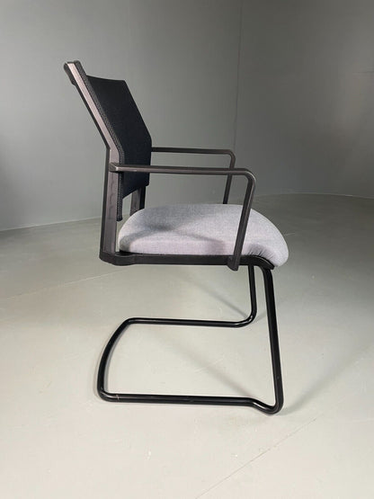 Vintage Task Chair Black and Grey Moventi Coz Cantilever EB6831 MNOR - UKDK FURNITURE