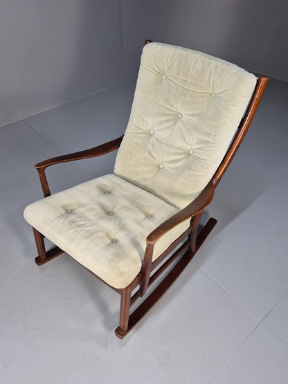 Vintage Mid Century Light Mint Parker Knoll Rocking Chair 1960s EB9785 MNOR - UKDK FURNITURE