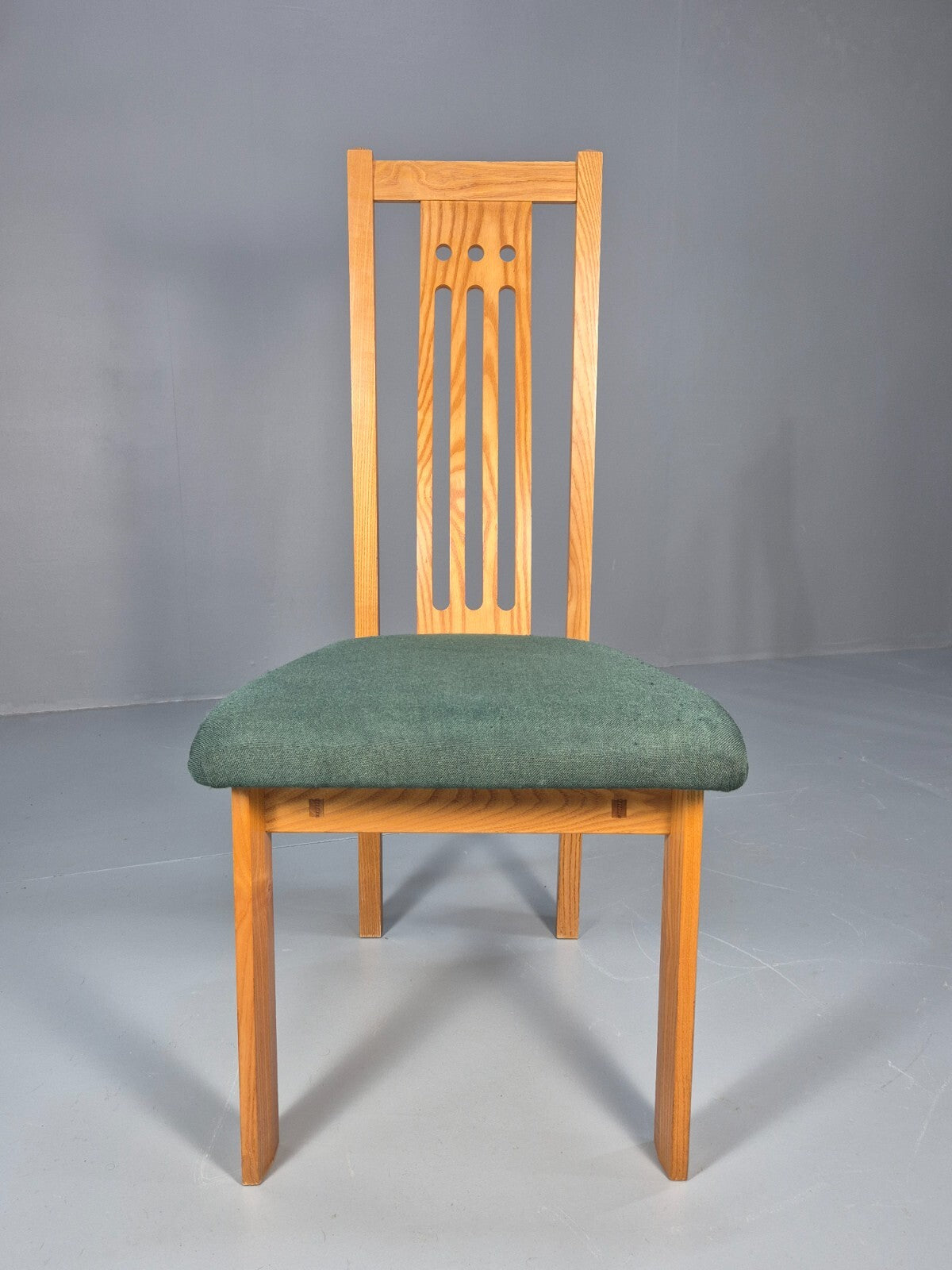 6 Vintage John Barnard Dining Chairs in Ash and Green Modern Design EB9676 MDIN - UKDK FURNITURE