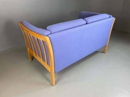 Vintage Danish Stouby Sofa Beech Ends Wool Upholstery 1980s EB5039 M2SS8