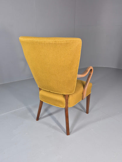 Vintage Mid Century Danish Lounge Chair High Back 1950s Retro EB11815 MNOR12