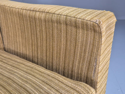 Danish 1960s 4 Seat Sofa Green Wool Teak Legs Retro Mid Century EB9746 M4SS - UKDK FURNITURE