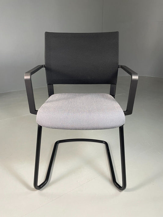 Vintage Task Chair Black and Grey Moventi Coz Cantilever EB6831 MNOR - UKDK FURNITURE