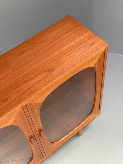 Vintage Teak Glazed Cabinet By Omann Jun 1970s Retro Danish EB9830 MWOO - UKDK FURNITURE