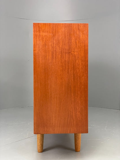 Vintage Teak Glazed Bookcase Danish 1970s Shelving Glass Retro EB11797 MWOO16