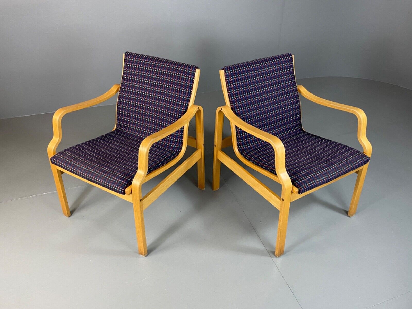 Two Farstrup Bentwood Chairs, Aalto Style, Retro, Vintage MCM EB4876 MBEN - UKDK FURNITURE
