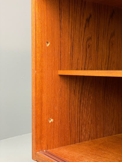 Vintage Danish Teak Cabinet 1970s Retro Sliding Doors Shelf EB9835 MWOO - UKDK FURNITURE