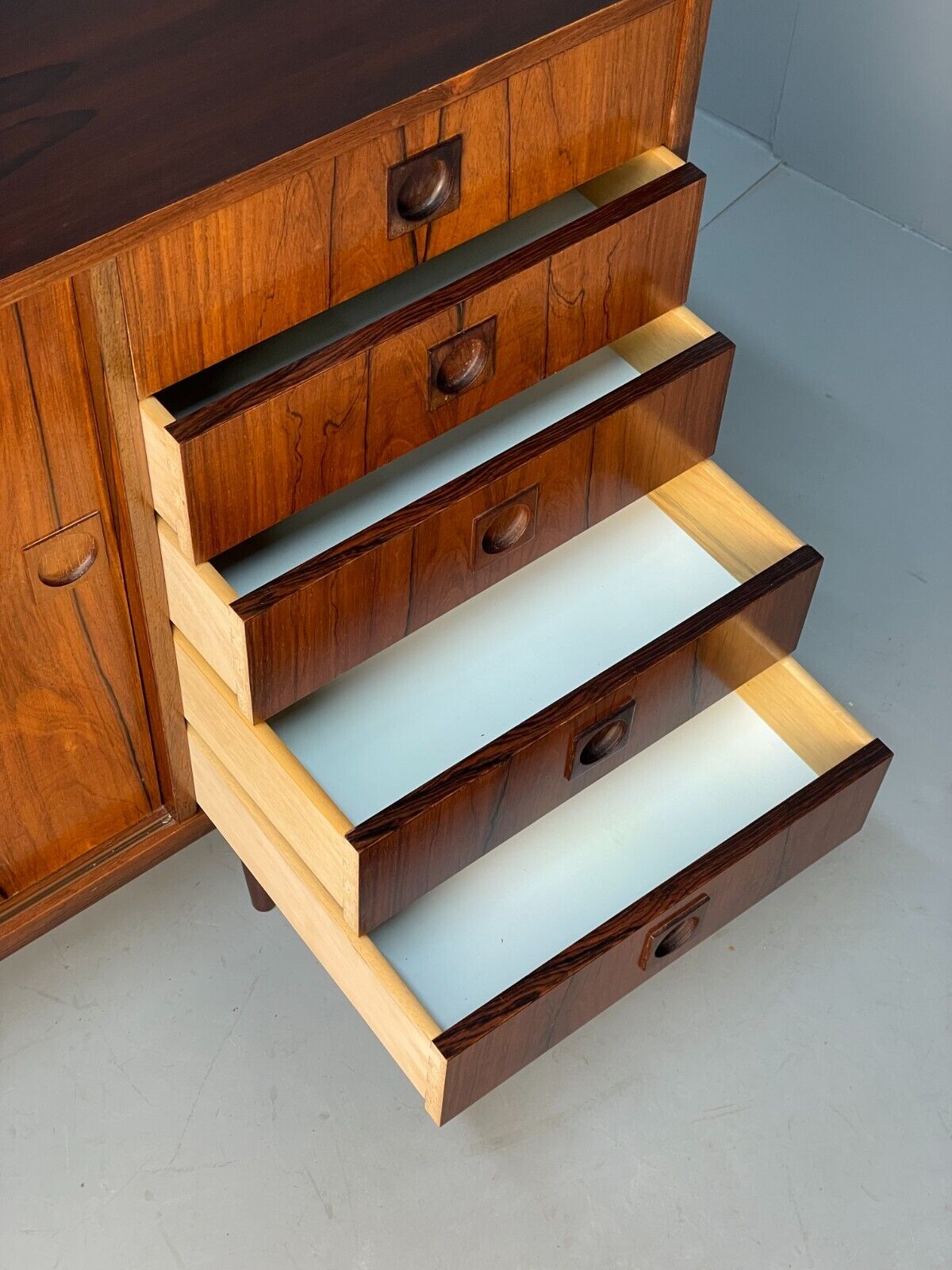 Vintage Danish Large Sideboard Shelving Drawers Retro Storage EB8847 MWOO - UKDK FURNITURE