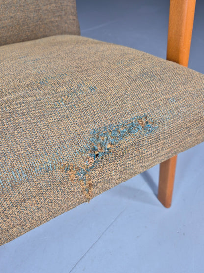 Vintage Lounge Chair Danish Mid Century Retro Beech Frame 1960s EB11294 MNOR3