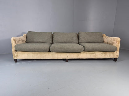 Vintage 4 Seater Settee Velvet and Wool Upholstery Modern Design EB11669 M4SS5