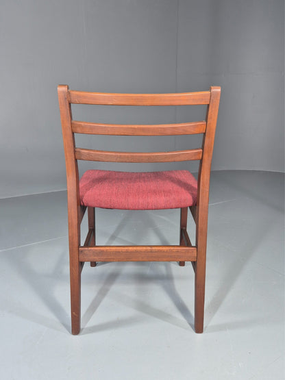 Danish Mid Century Dining Chair in Teak 1970s New Upholstery Retro EB11525 MDIN9
