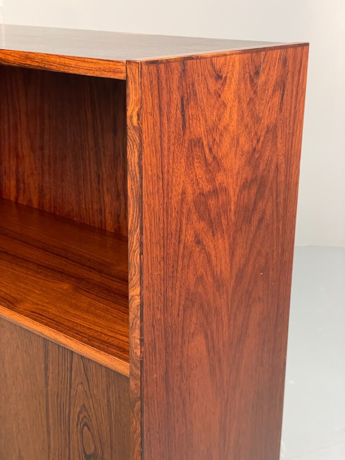Midcentury Danish Bookcase Sliding Doors Torben B Nielsen Vintage EB8807 MWOO - UKDK FURNITURE