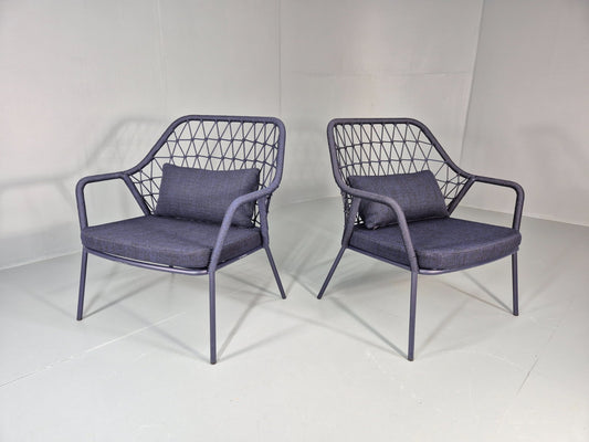 2 Pedrali Panarea 3679 Chairs Modern Design Blue Italian  EB11430 MNOR0