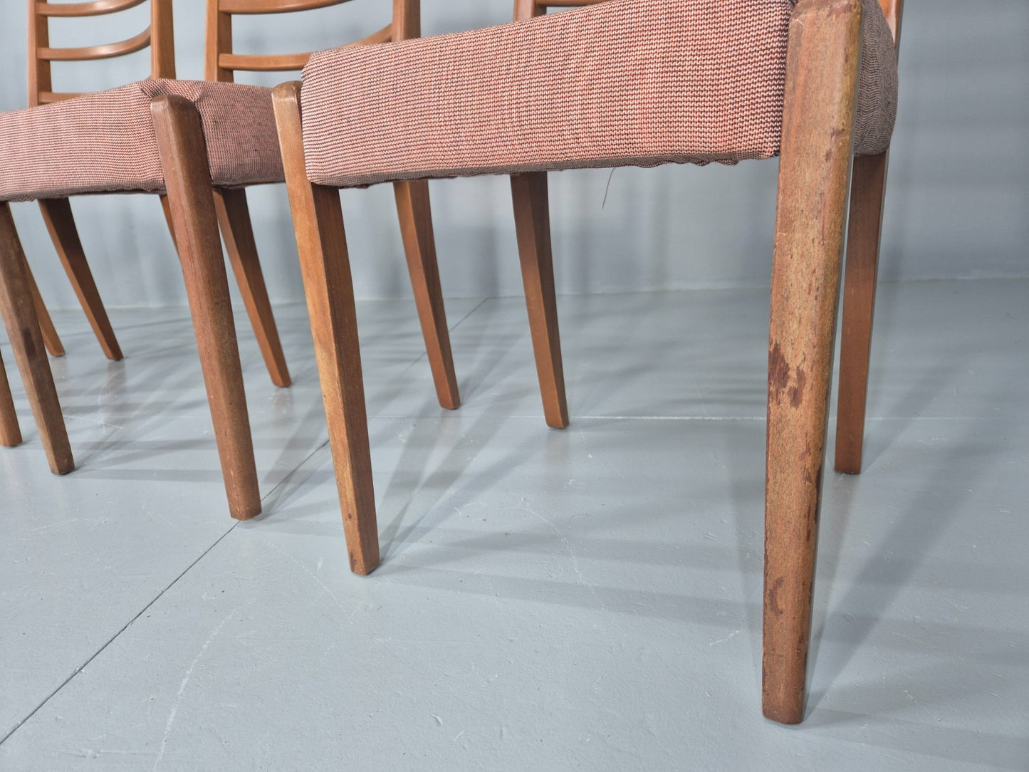 4 Vintage Mid Century Dining Chairs 1960s Retro New Upholstery  EB11823 MDIN13