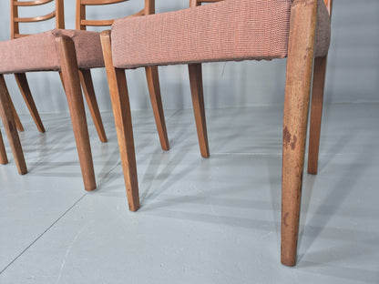 4 Vintage Mid Century Dining Chairs 1960s Retro New Upholstery  EB11823 MDIN13