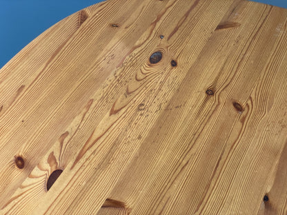 Chunky Pine Dining Table Extending Vintage Danish Retro 1990s EB10858 MWOO7