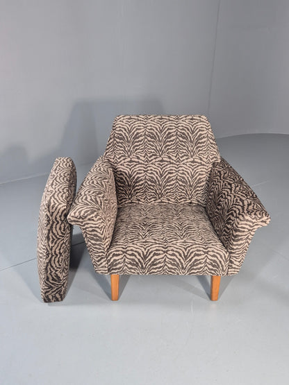 Mid Century Lounge Chair 1960s Danish Vintage with New Upholstery EB11534 MNOR5