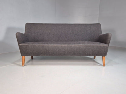 Vintage Danish 2 seat Sofa Dark Grey Mid Century Modern Retro 1950s EB8318 MNOR - UKDK FURNITURE