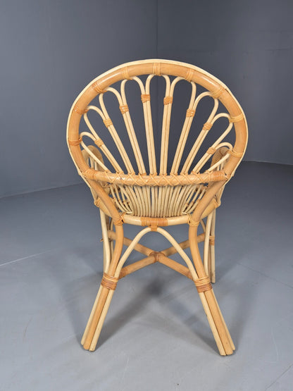 Vintage Cane Armchair 1970s Retro EB9687 VBER - UKDK FURNITURE