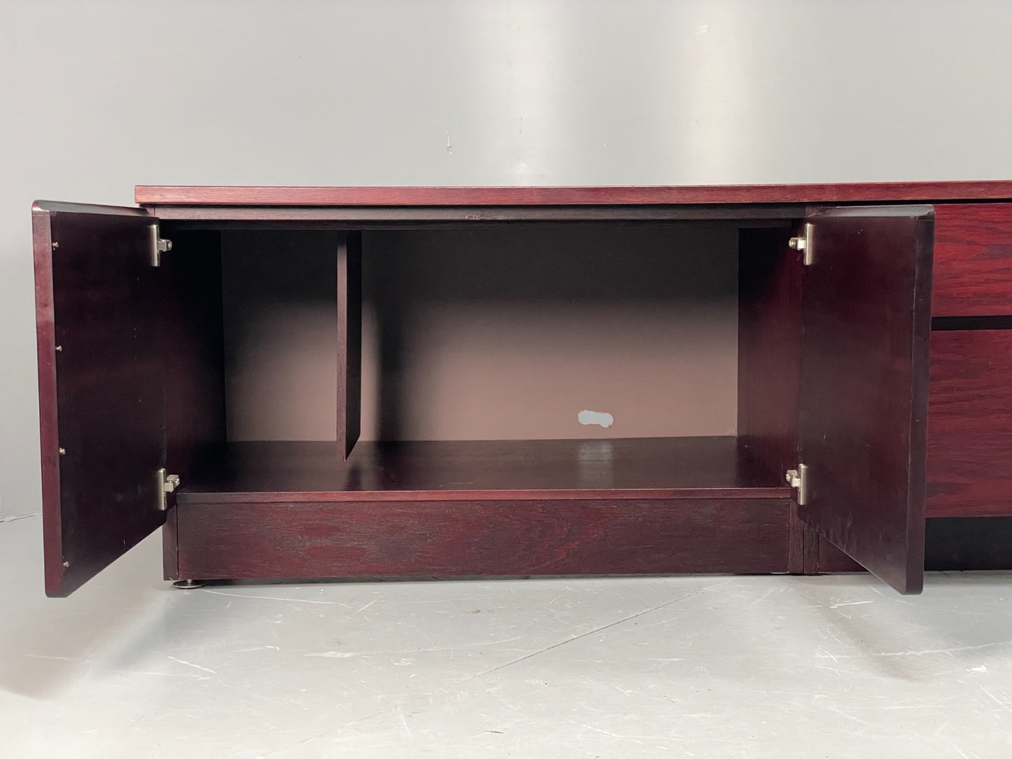 Vintage Low Oak Sideboard Drawers Beaver & Tapley 1980s Tv Unit EB11540 MWOO4