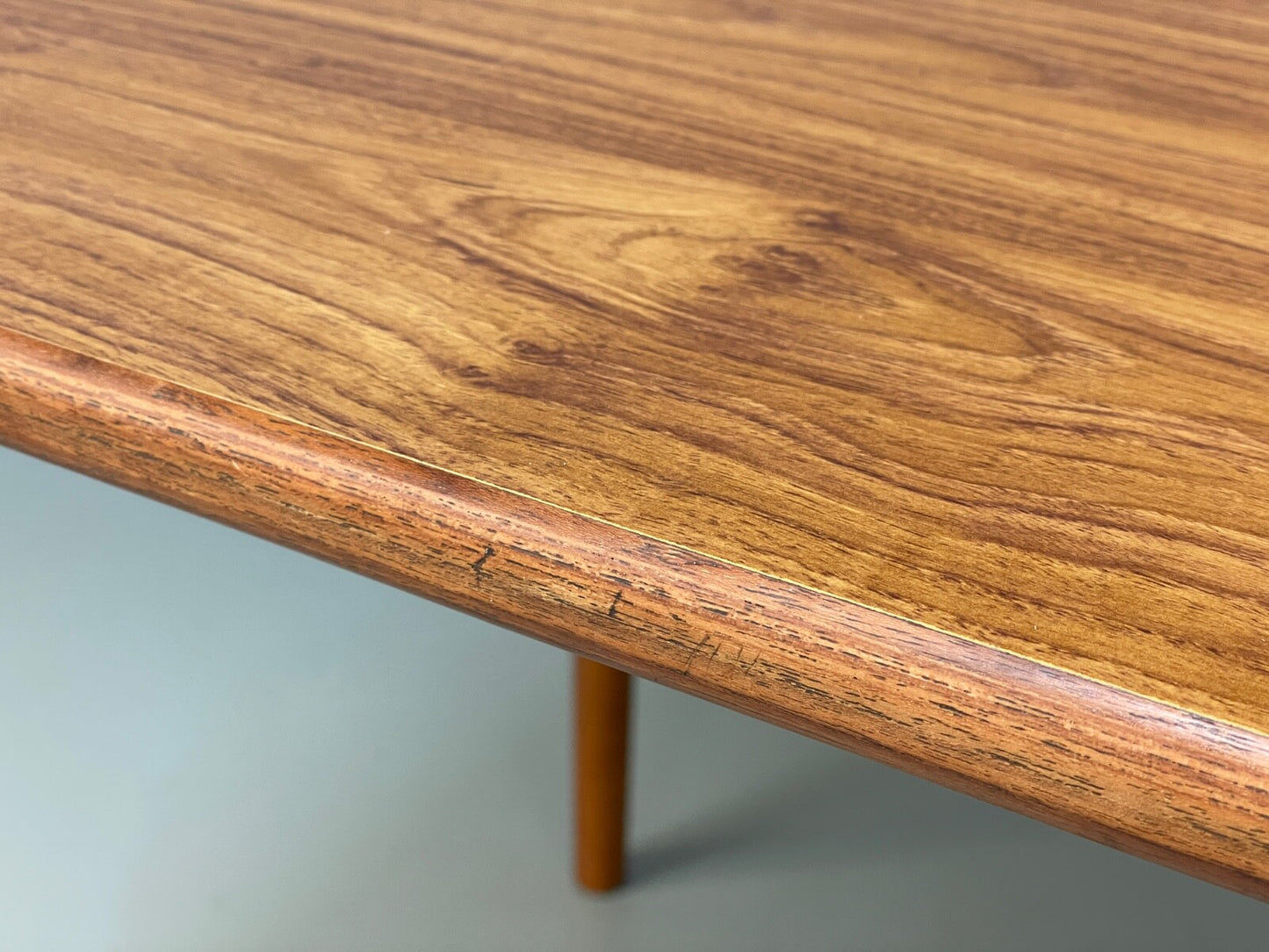 Vintage 1960s Dining Table Formica Beech Mid Century By P I Dinette EB9823 MWOO - UKDK FURNITURE
