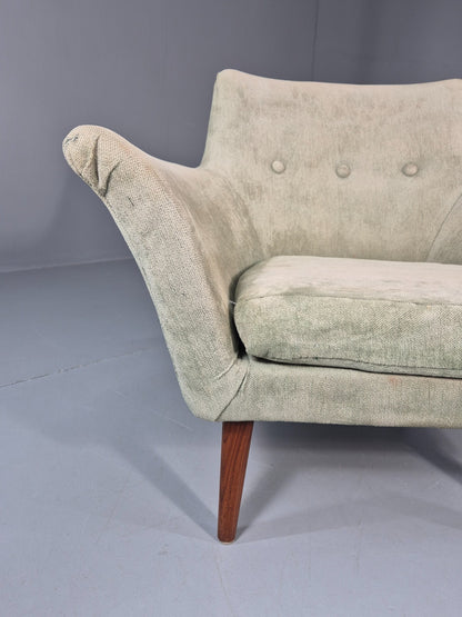 Mid Century Scandinavian Lounge Chair 1960s Retro Green  EB11090 MNOR4