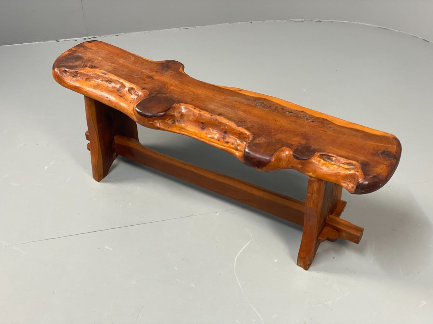 Natural Live Edge Bench Chunky Solid Organic Design EB11066 MWOO2