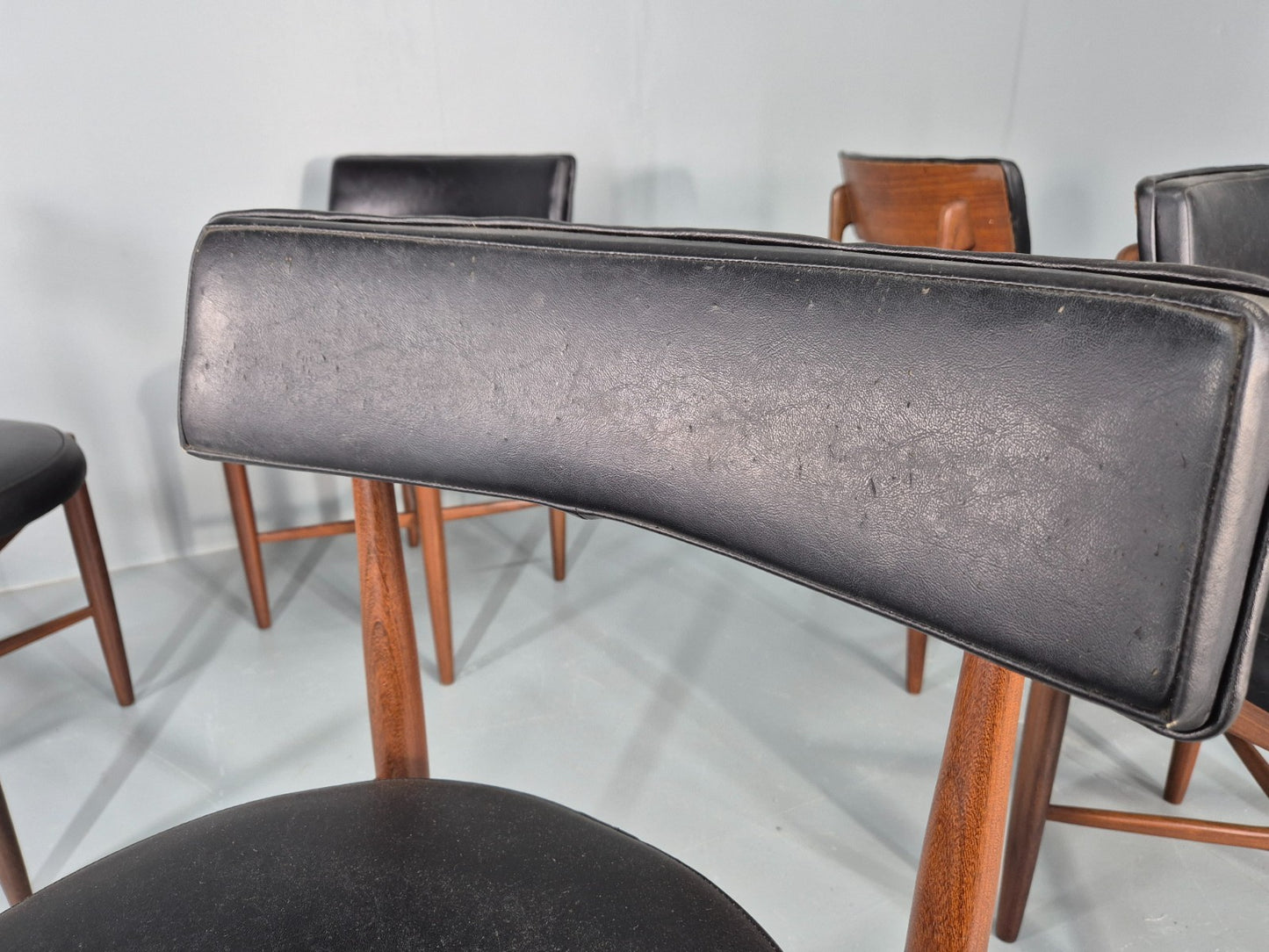 6 Vintage G Plan Circle Chairs 1970s Retro Mid Century Design Teak  EB11890 MDIN12
