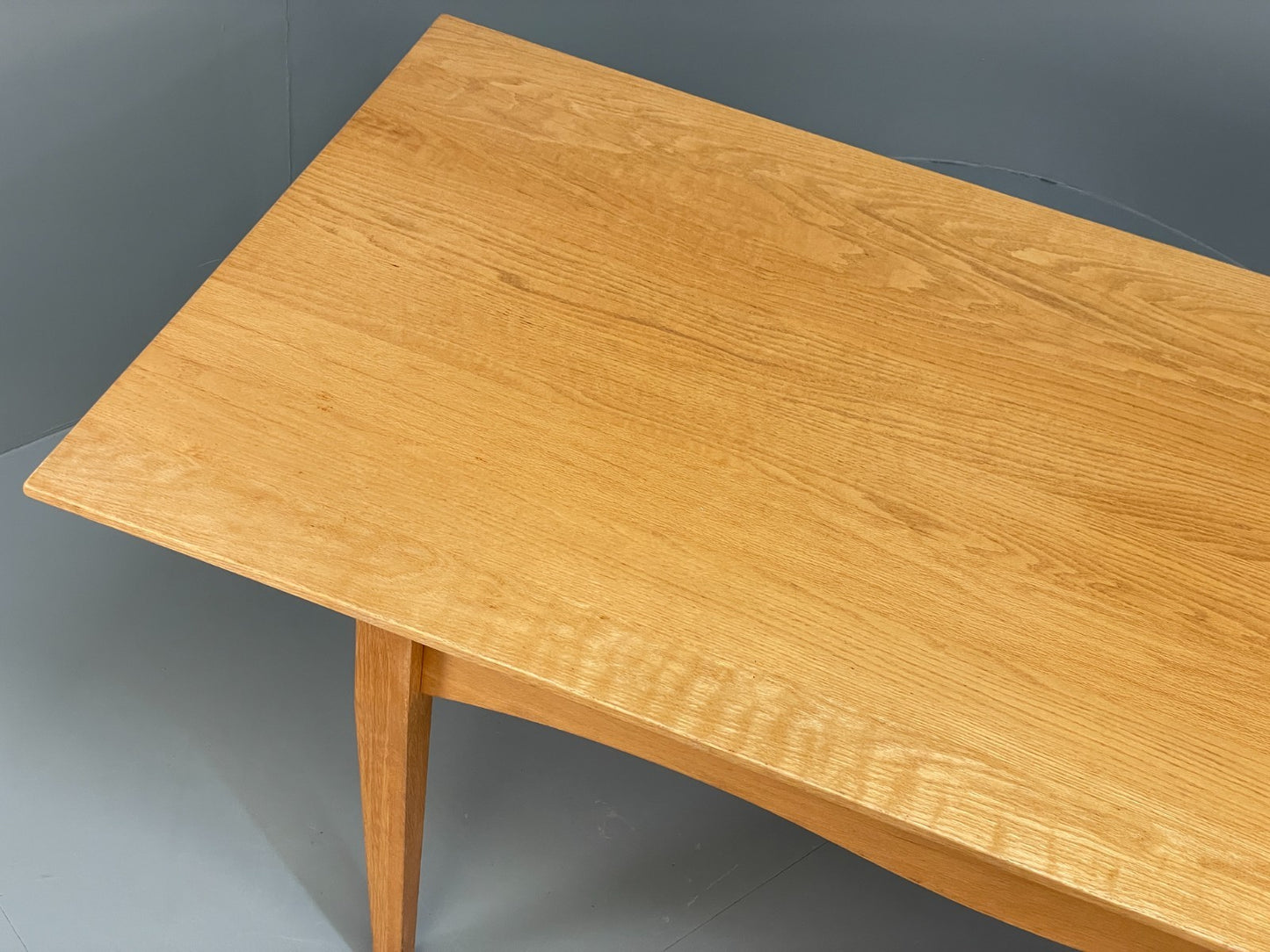 Modern Oak Dining Table - Solid Wood Removable Legs Post Modern  EB10944 MWOO4