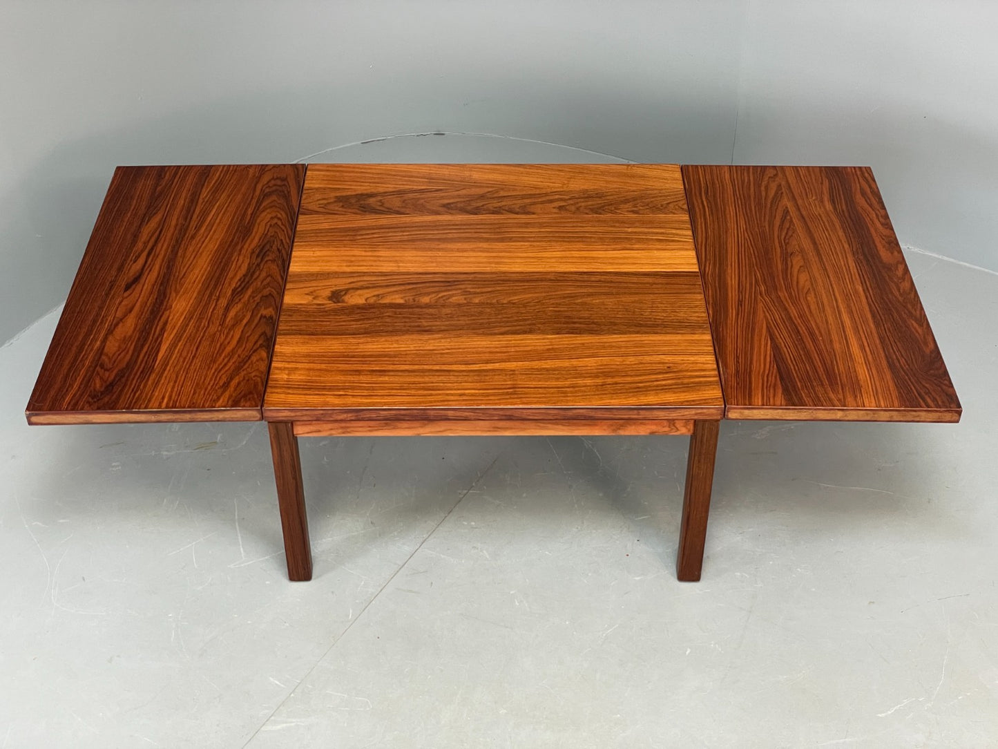 Vintage Danish Coffee Table Square Drop Leaf Extending Gansø Mobler EB10676 MWOO1