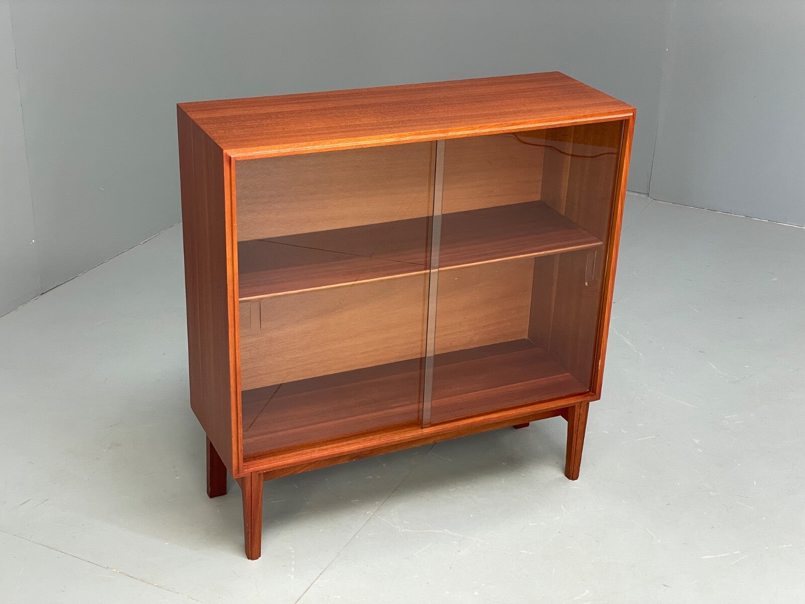 Vintage Teak Glazed Bookcase By Beaver & Tapley EB9503 MWOO - UKDK FURNITURE
