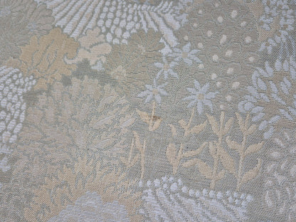 Vintage Danish 3 Seat Sofa Mid Century Shape Floral Cream Cotton 70s EB9579 M3SS - UKDK FURNITURE
