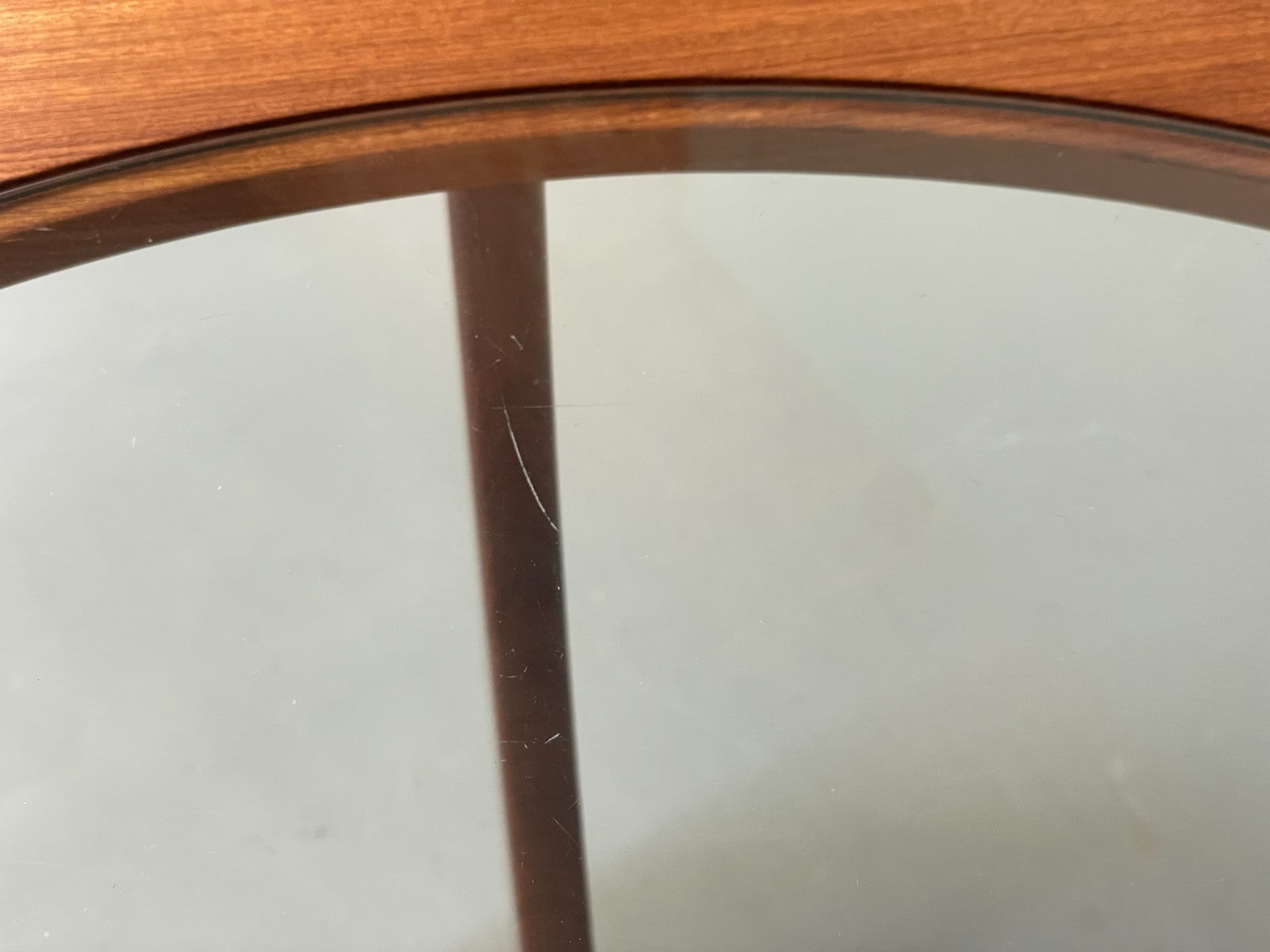 G Plan Astro Coffee Table Round Teak 1960s Mid Century Vintage Glass Top EB1169210