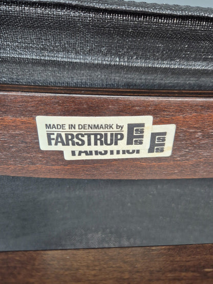 Vintage Farstrup Lounge Chair Danish Design 1970s Retro Leather MCM EB11320 MBEN13