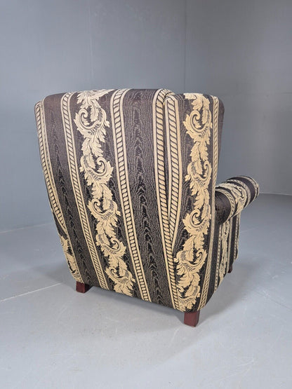 Vintage Danish Lounge Chair Classical Blue Upholstery Retro 1980s EB8990 VCLO - UKDK FURNITURE