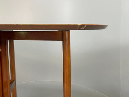 Vintage Drop Leaf Dining Table By Harris Lebus Walnut & Beech 1960s EB10675 MWOO4