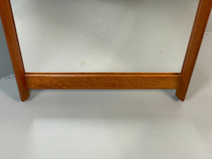 Vintage Teak Wall Mirror - 1960s Danish Mid Century Design EB10865 MWOO8