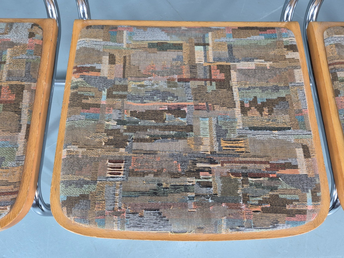 4 Cesca Dining Chairs Marcel Breuer Bauhaus Classic 1980s Retro EB11252 VDIN7